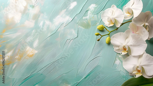 Blank paper with background illustration