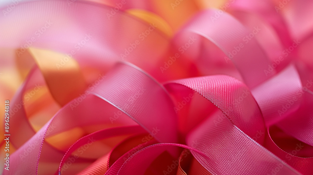 Bright gift wrapping ribbon for celebrating closeup background texture Bright gift wrapping ribbon for celebrating closeup background texture