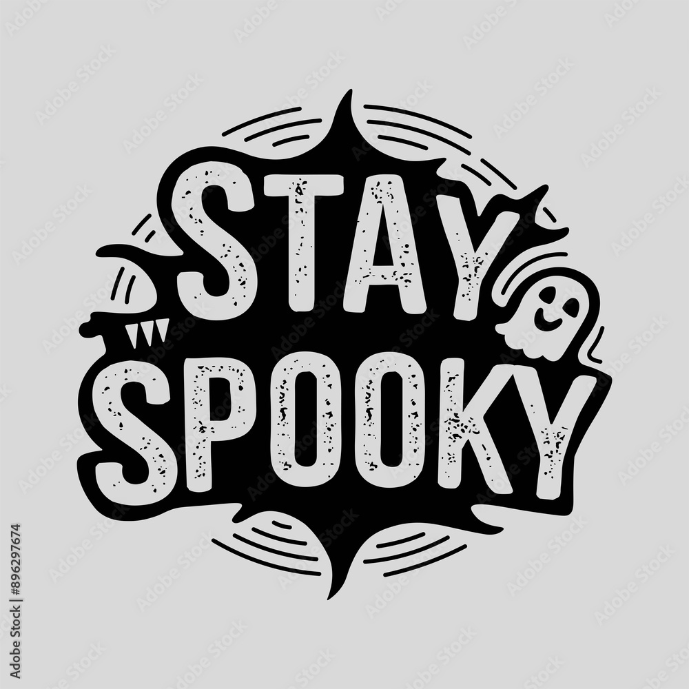 Fototapeta premium Halloween vintage label, logo