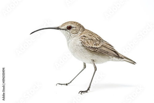 Elusive Hawaiian  Honeycreeper with Long Curved Beak photo