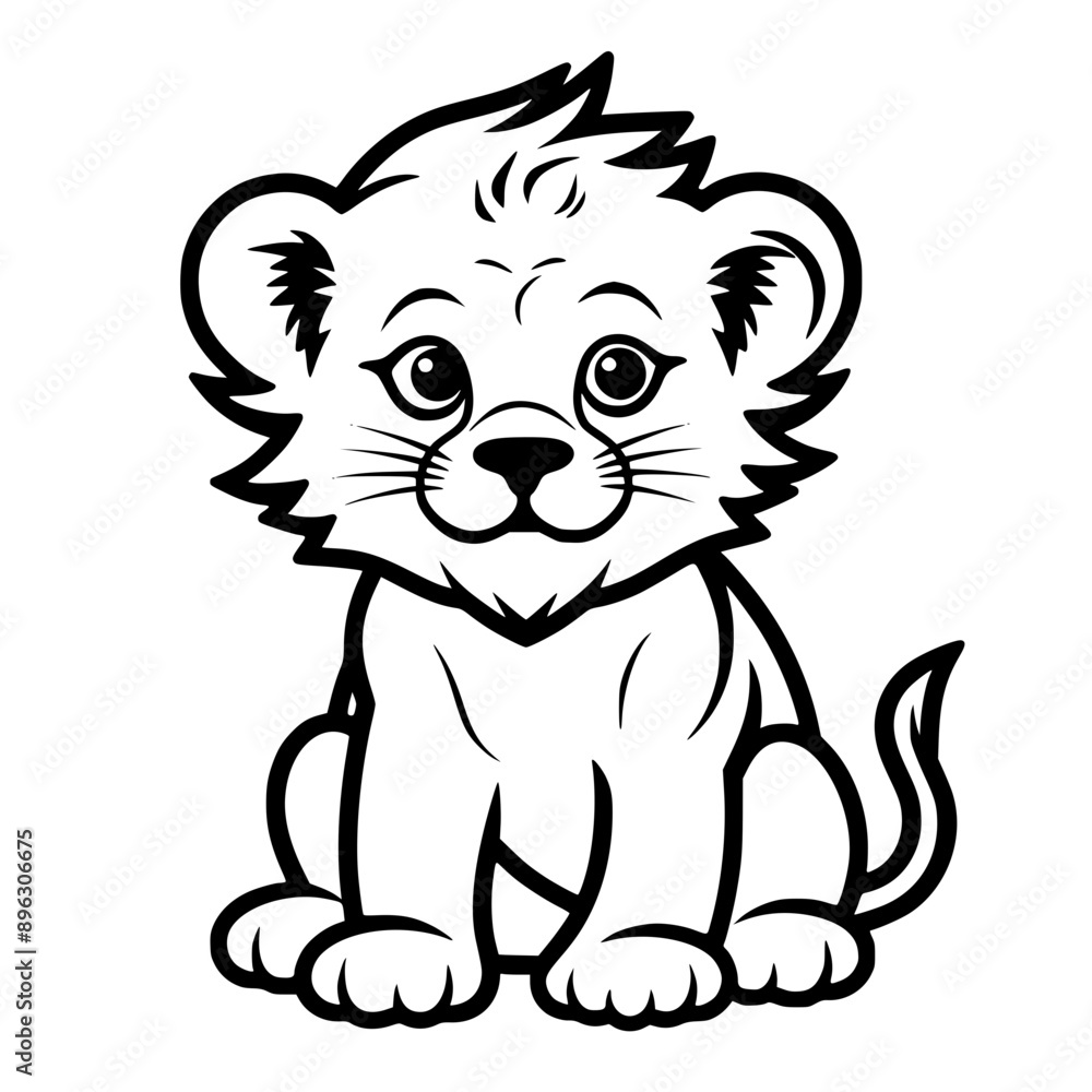 Baby Lion Vector Baby Lion Vector