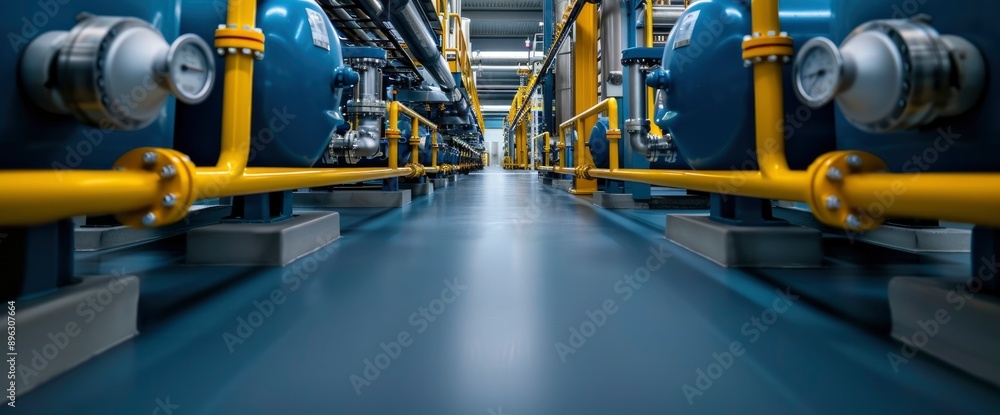 The Inside View Of A Modern Chemical Plant, Symbolizing Innovation And Precision The Inside View Of A Modern Chemical Plant, Symbolizing Innovation And Precision