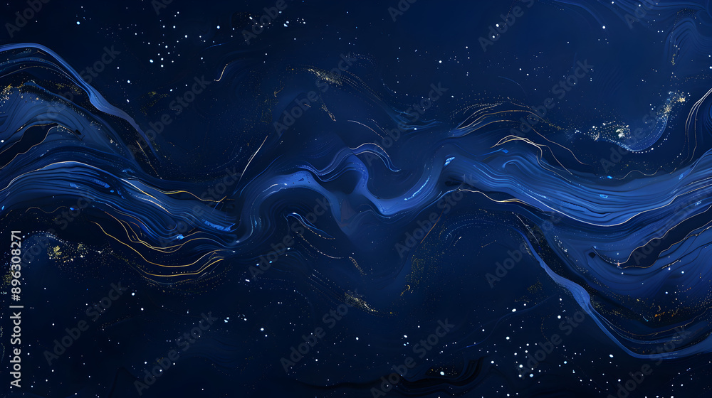Abstract Starry Night: An abstract representation of a starry night sky on a solid navy blue background.
Abstract Starry Night: An abstract representation of a starry night sky on a solid navy blue background.