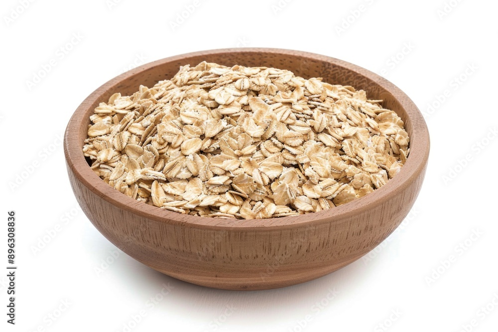Brown oats in a bowl ready to be used for breakfast or cooking. Brown oats in a bowl ready to be used for breakfast or cooking.