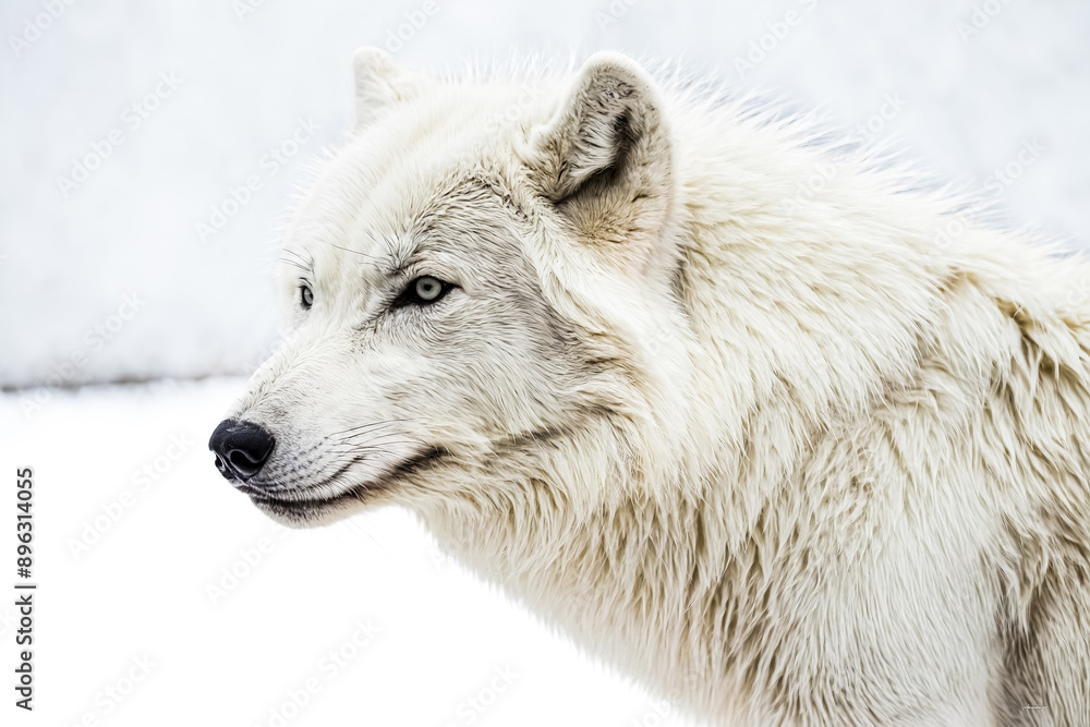 Obraz premium White Wolf Portrait