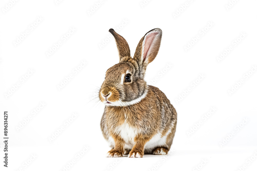 Cute Brown Rabbit with White Chest Cute Brown Rabbit with White Chest