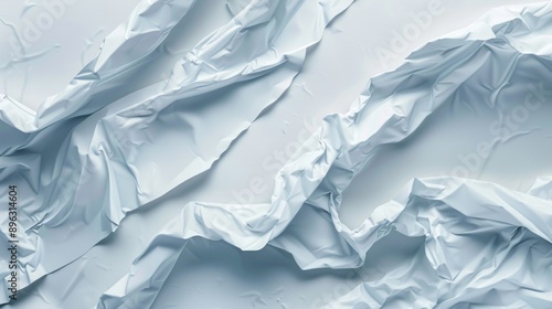 Wallpaper Mural Folded paper with crumpled lines and creases, for use in design mockups or textured backgrounds. Torontodigital.ca
