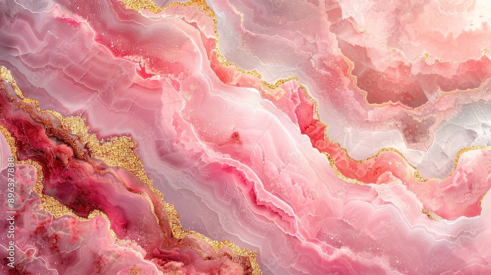 Abstract Pink and Gold Marble Texture Abstract Pink and Gold Marble Texture