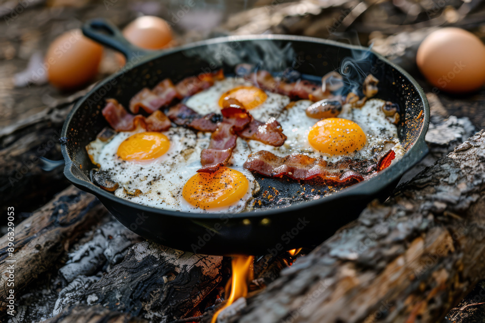 Morning Comfort, Delicious Ham and Eggs Morning Comfort, Delicious Ham and Eggs
