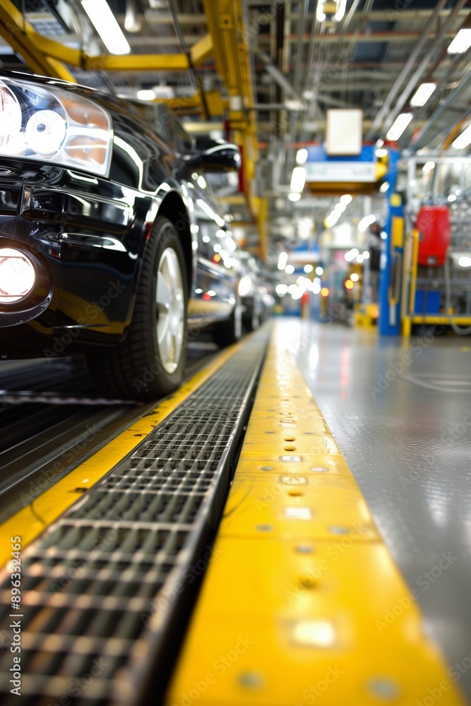 Automobiles on Assembly Line in Factory
Automobiles on Assembly Line in Factory