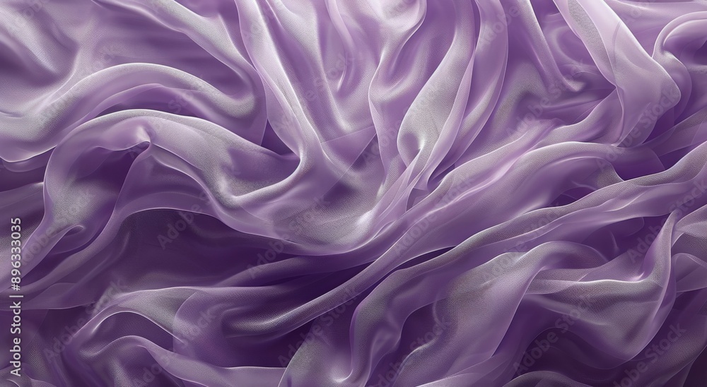Obraz premium Purple Sheer Fabric Draped Texture