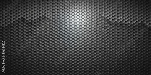 Wallpaper Mural Abstract Black Hexagon Pattern, 3D Render, Geometric, Background, Design, hexagon, black Torontodigital.ca