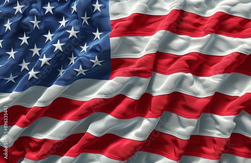 Waving American Flag