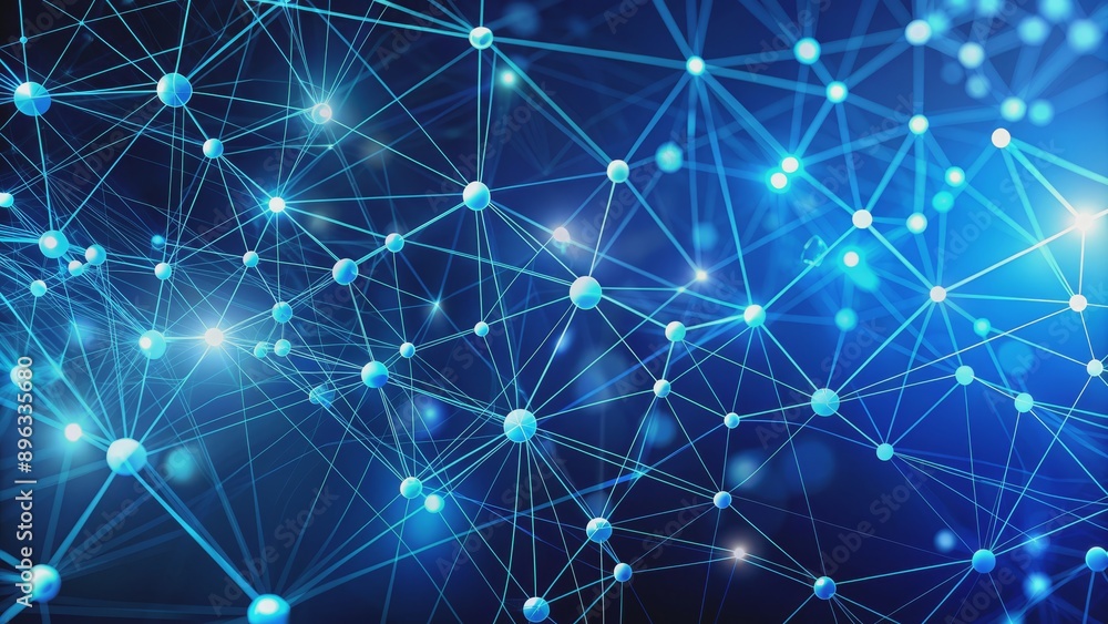 Abstract Blue Network, Network, Abstract, Connection, Technology Abstract Blue Network, Network, Abstract, Connection, Technology