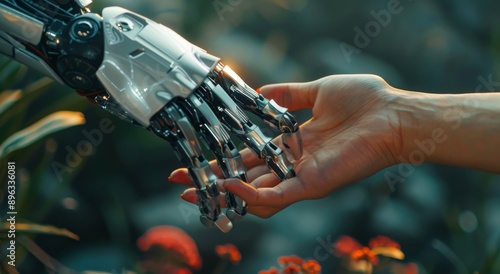 Robot Hand Reaching for Human Hand