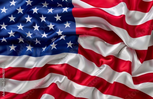 Waving American Flag