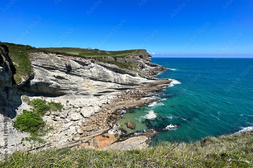 Fototapeta premium coast with cliffs near the city of Santander