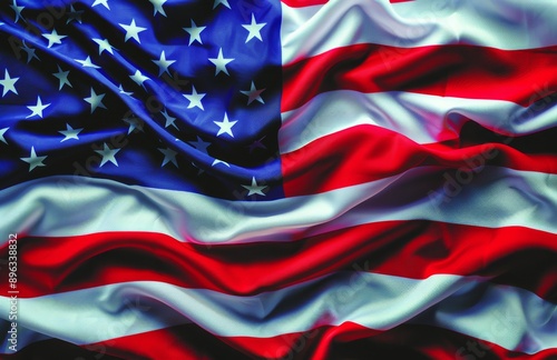 Waving American Flag