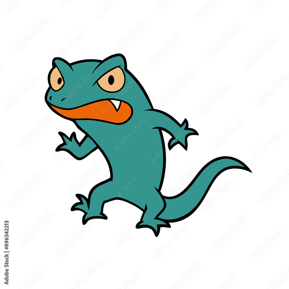 Obraz premium cartoon, animal, dinosaur, vector, illustration, reptile, lizard, frog, crocodile, dragon, dino, green, fun, nature, art, alligator, monster, cute, gecko, wildlife, tyrannosaurus, character, amphibian