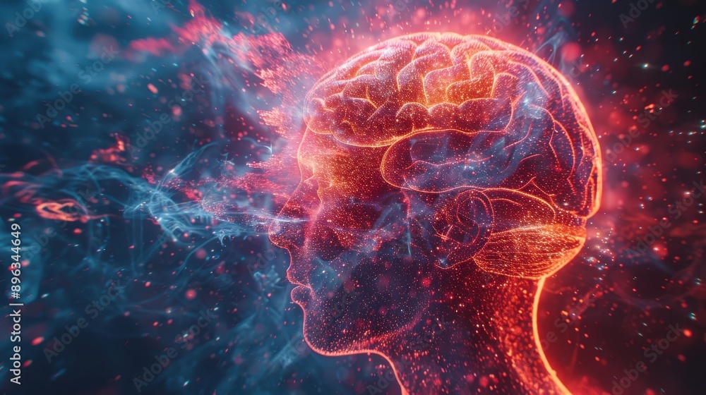 Psychedelic figures representing brain parts in an FPV shot, revolving inside a human head, captured with a cinematic style and fast motion blur Psychedelic figures representing brain parts in an FPV shot, revolving inside a human head, captured with a cinematic style and fast motion blur