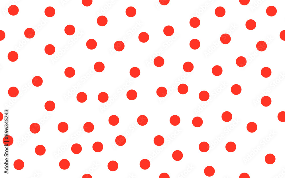 Colorful red circle dot doodle seamless pattern creative trendy minimalist retro style geomatric art children background transparent texture for textile fabric paper print modern party polka shape Colorful red circle dot doodle seamless pattern creative trendy minimalist retro style geomatric art children background transparent texture for textile fabric paper print modern party polka shape
