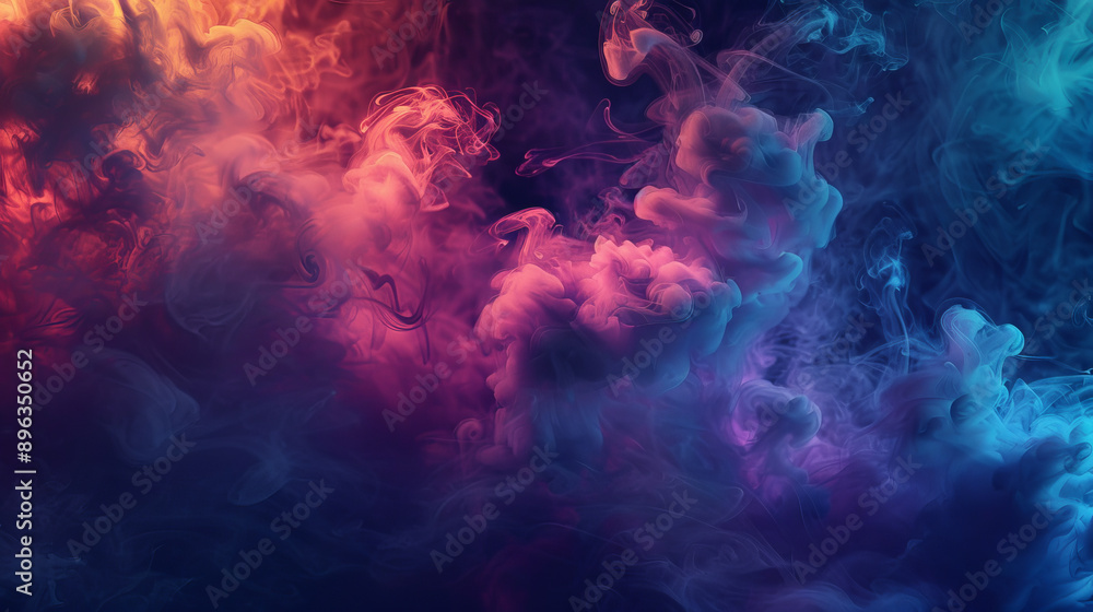 Abstract colorful smoke pattern, vibrant hues Abstract colorful smoke pattern, vibrant hues