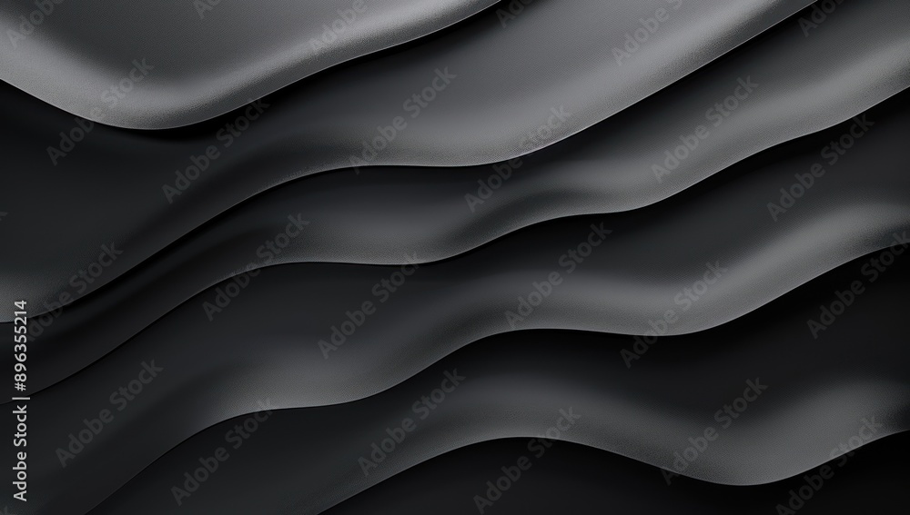 Abstract Black Wave Background Abstract Black Wave Background