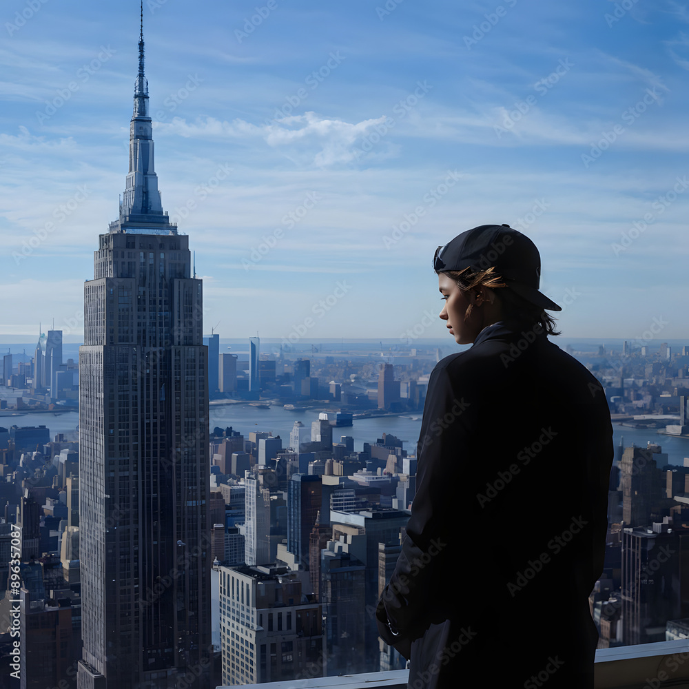 Naklejka premium city skyline