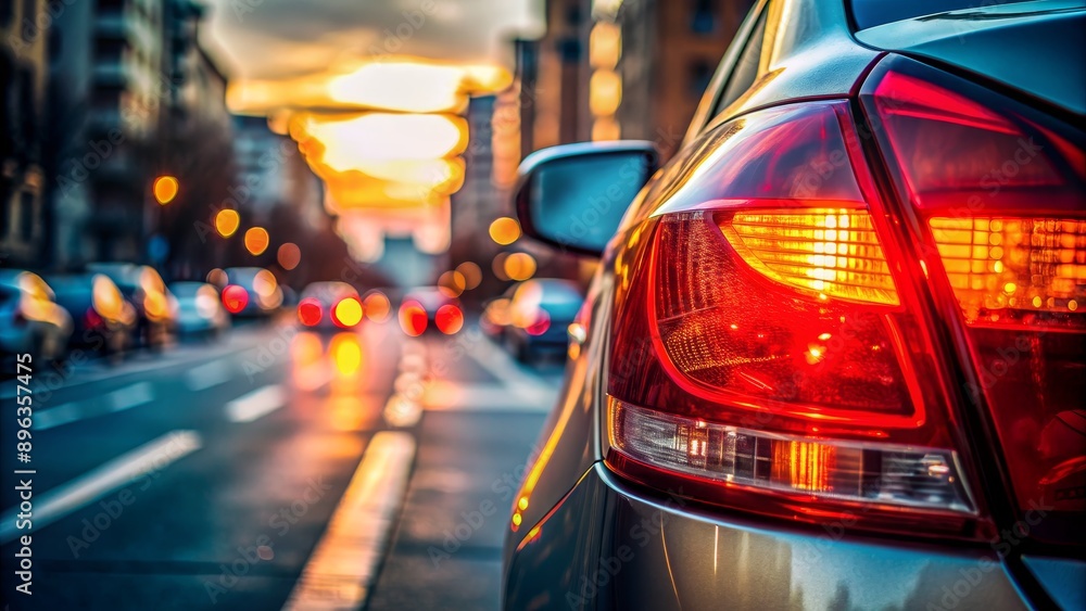 Cityscape Sunset Tail Light, Car, Urban, Lights, Traffic Cityscape Sunset Tail Light, Car, Urban, Lights, Traffic