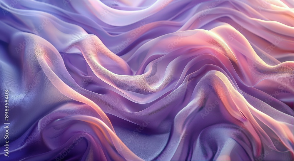 Purple Iridescent Fabric Draped Purple Iridescent Fabric Draped