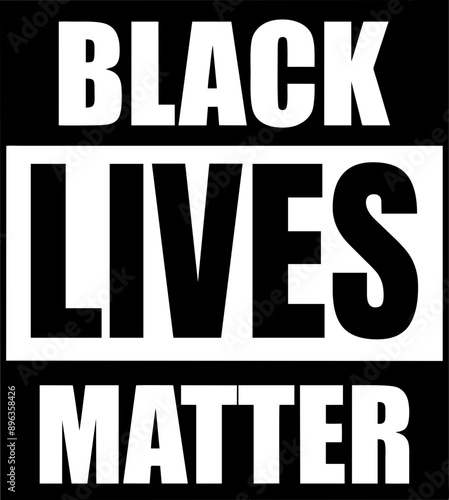 Black lives matter  quote, phrase or slogan. Social movement quote. Social media hashtag - fight, protest for people rights. No racism, black lives matter quote. Vector illustration.