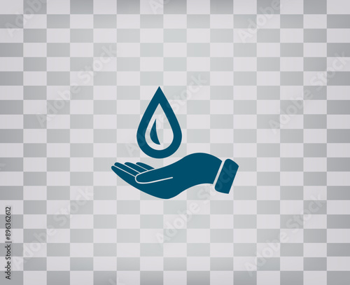 vector icon on gray background with gradient