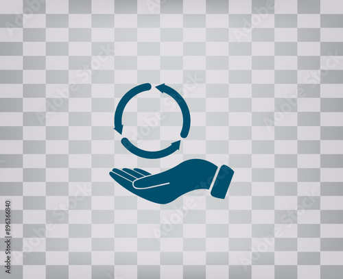 vector icon on gray background with gradient