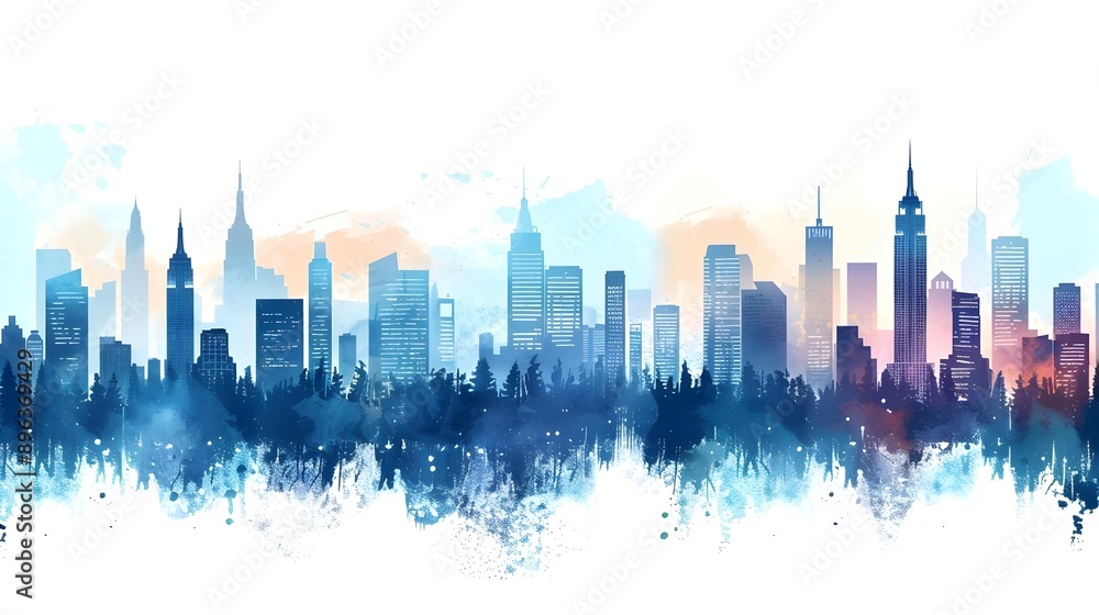 Fototapeta premium City Silhouette Vector Set