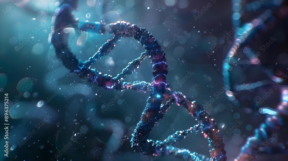 DNA helix biotechnology science concept DNA helix biotechnology science concept