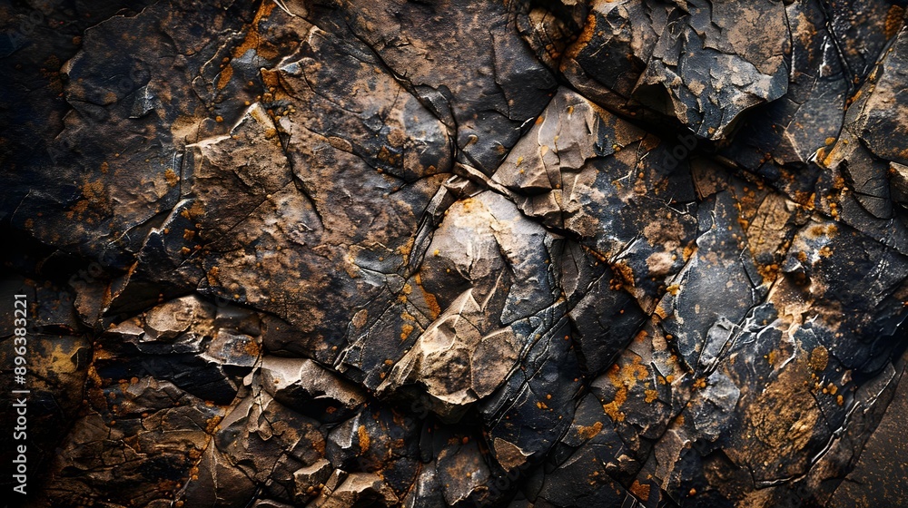 Texture of cliff rock face on dark background Texture of cliff rock face on dark background