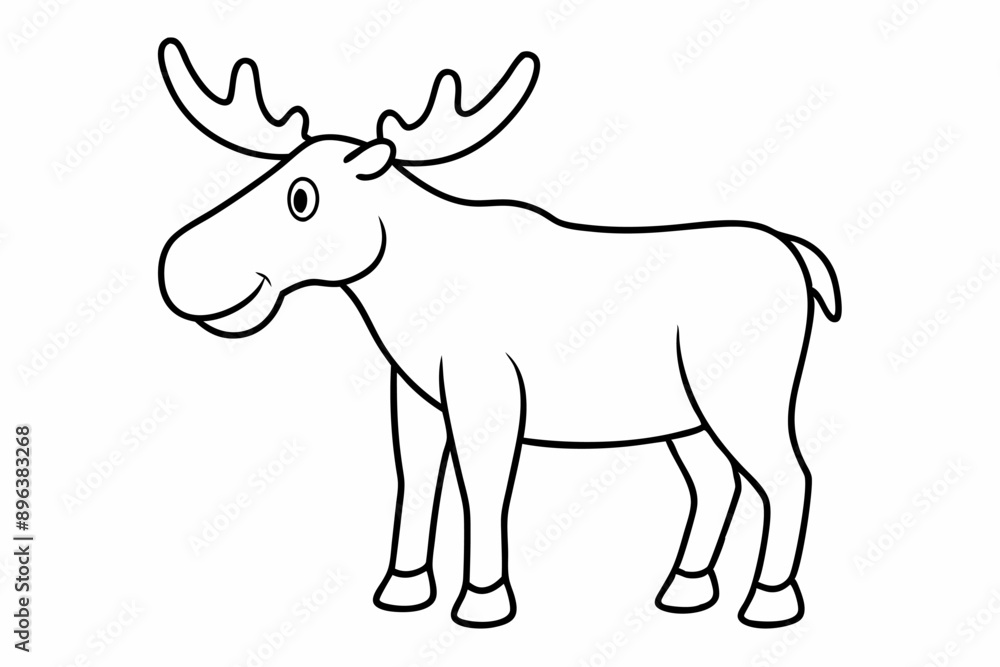 Funny Moose Vector Illustration, Cartoon, Clipart, and Line Art Design on White Background, Funny moose vector illustration, cartoon, clipart, and line art design on a white background Funny Moose Vector Illustration, Cartoon, Clipart, and Line Art Design on White Background, Funny moose vector illustration, cartoon, clipart, and line art design on a white background