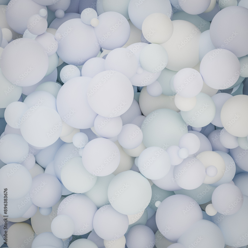 Abstract textured spheres background: green blue pastel color scheme. Differently sized and shaded spheres hovering. Abstract textured spheres background: green blue pastel color scheme. Differently sized and shaded spheres hovering.