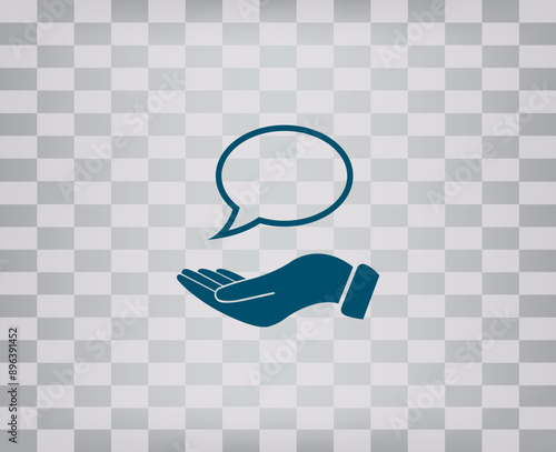 vector icon on gray background with gradient