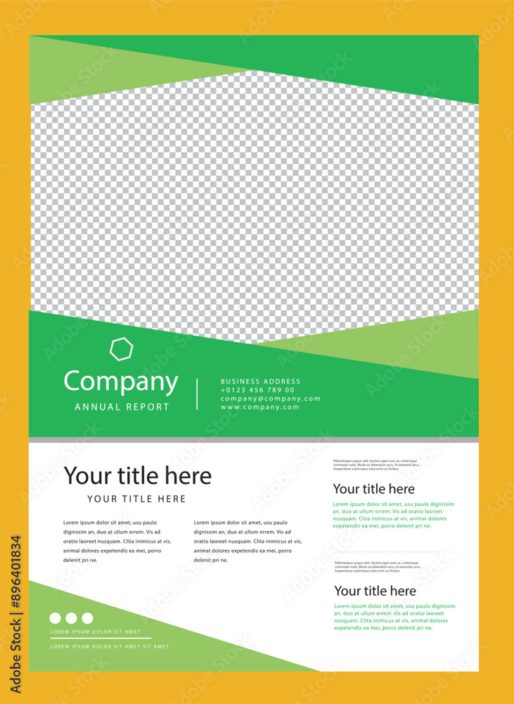 Fototapeta premium Template vector design for abstract Brochure.