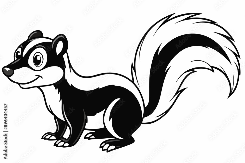 Funny Skunk Vector Illustration Cartoons, Clipart, and Line Art Design on White Background, Funny skunk vector illustration featuring cartoons, clipart, and line art on a white background. Funny Skunk Vector Illustration Cartoons, Clipart, and Line Art Design on White Background, Funny skunk vector illustration featuring cartoons, clipart, and line art on a white background.