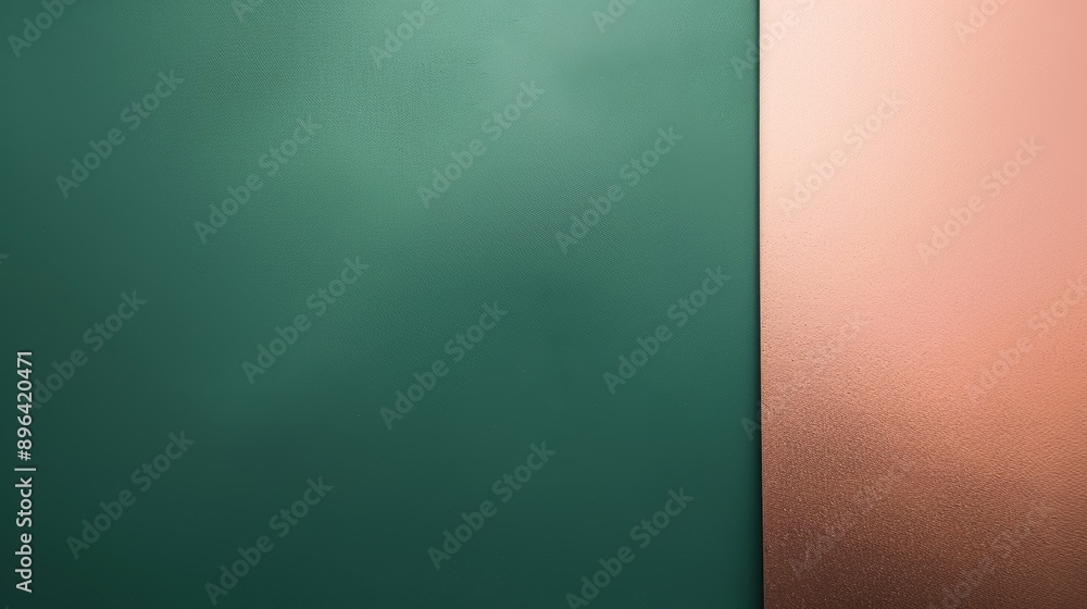 Abstract background with a green matte surface on the left and a pink metallic surface on the right, providing copy space for design layouts Abstract background with a green matte surface on the left and a pink metallic surface on the right, providing copy space for design layouts