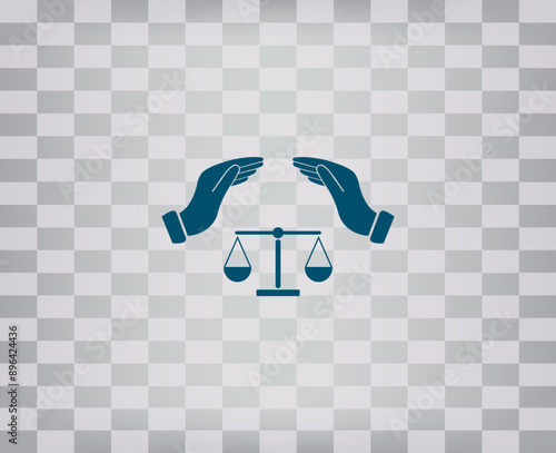vector icon on gray background with gradient