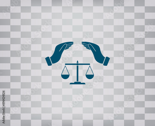 vector icon on gray background with gradient