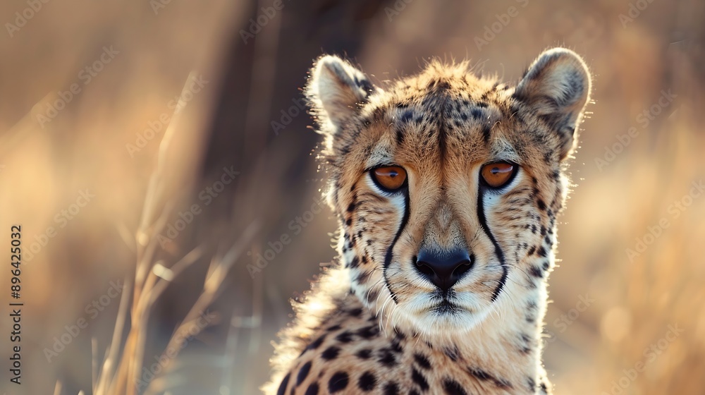 Portrait of a beautiful cheetah in Namibia Africa Cheetahs are considered the fastest land animal in the world : Generative AI Portrait of a beautiful cheetah in Namibia Africa Cheetahs are considered the fastest land animal in the world : Generative AI