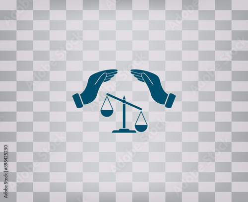 vector icon on gray background with gradient