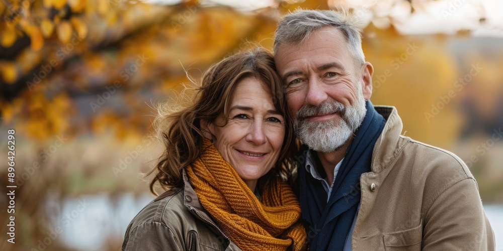 A couple standing side by side, possibly in a romantic or celebratory moment A couple standing side by side, possibly in a romantic or celebratory moment