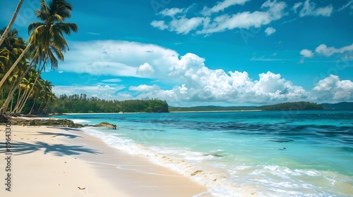 Wallpaper Mural Discover the pristine beauty of Saud Beach in Pagudpud Philippines with this captivating photograph Known for its powdery white sand and crystalclear turquoise waters : Generative AI Torontodigital.ca