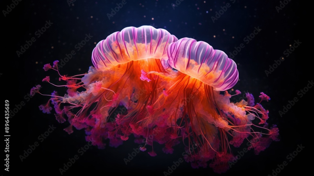 Two Pink Jellyfish Two Pink Jellyfish
