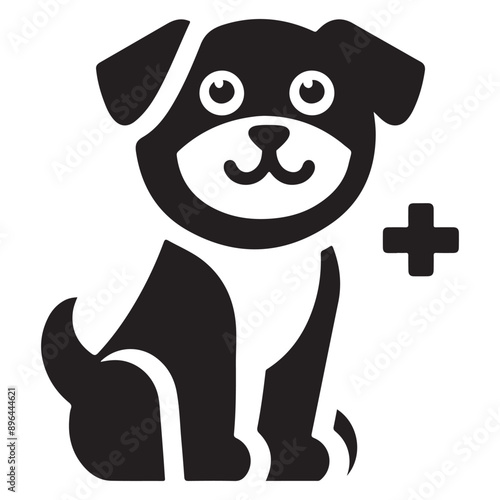 A loyal dog, with wagging tail and attentive eyes, embodies companionship and playful energy,